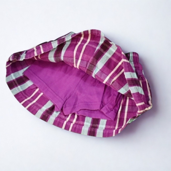 Faded Glory Purple and Teal Plaid Skirt Size 18 Months - Picture 2 of 3